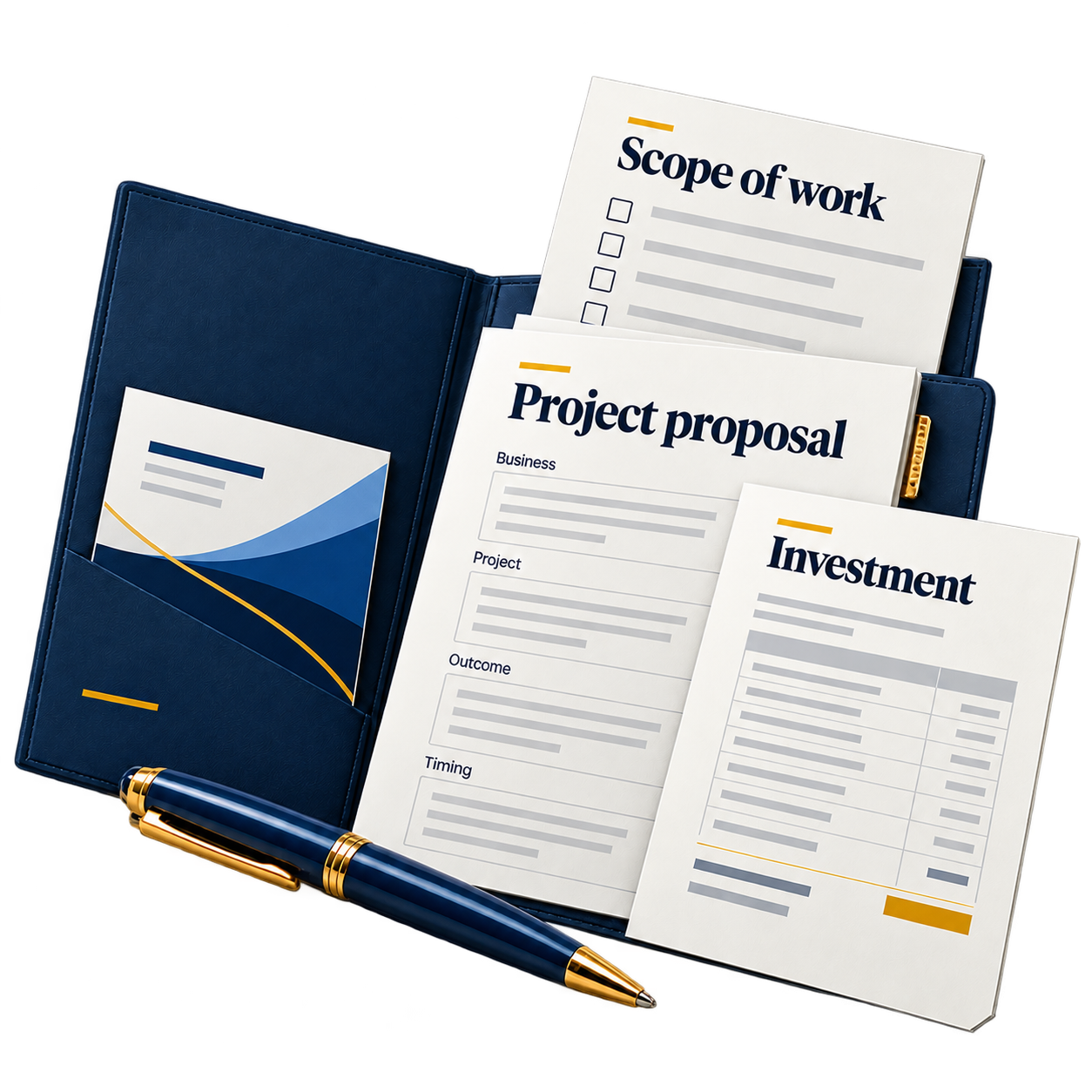Project proposal and planning materials
