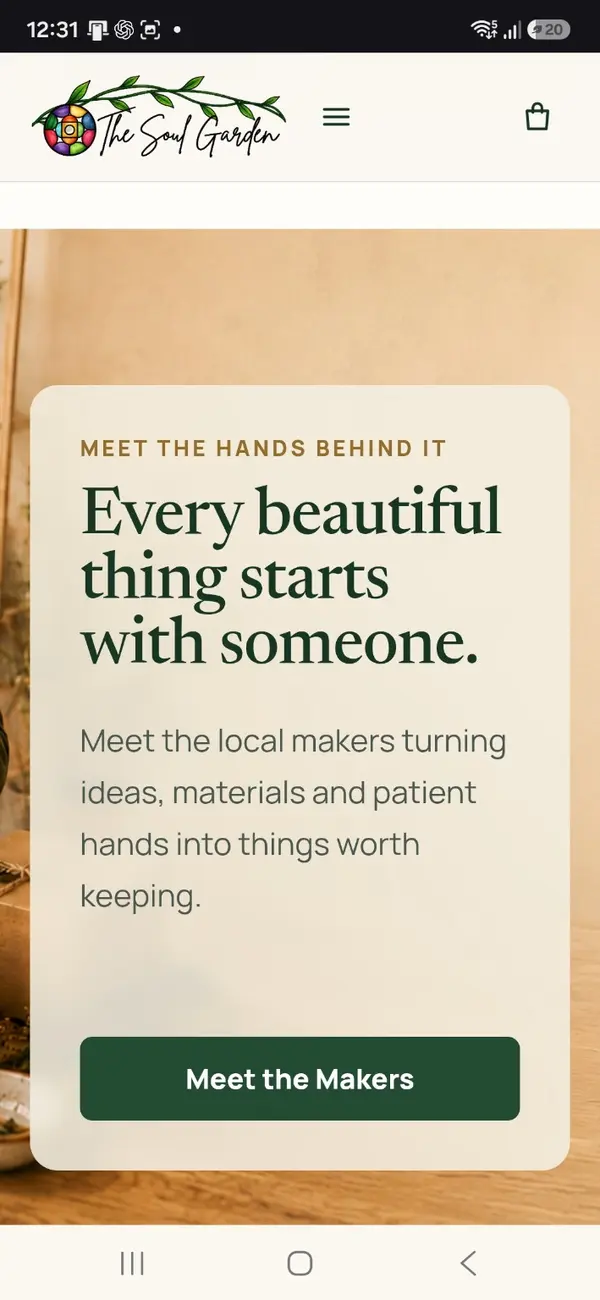 Mobile Soul Garden Meet the Makers page