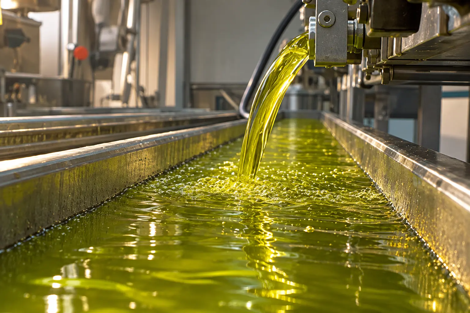 The first oil in the Citrine olive oil production process