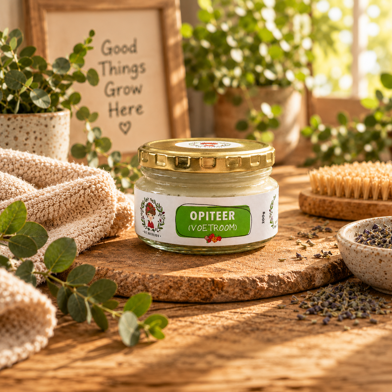 Die Boervrou Opiteer Voetroom 200g jar